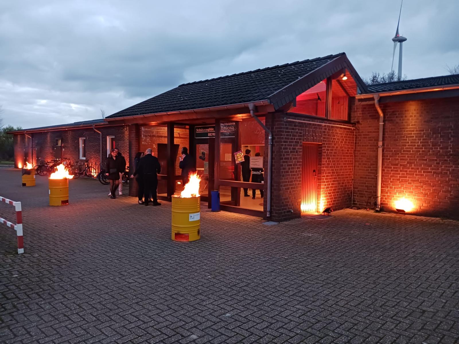 Hemdener Saal in Bocholt-Hemden bei Veranstaltungsbeleuchtung