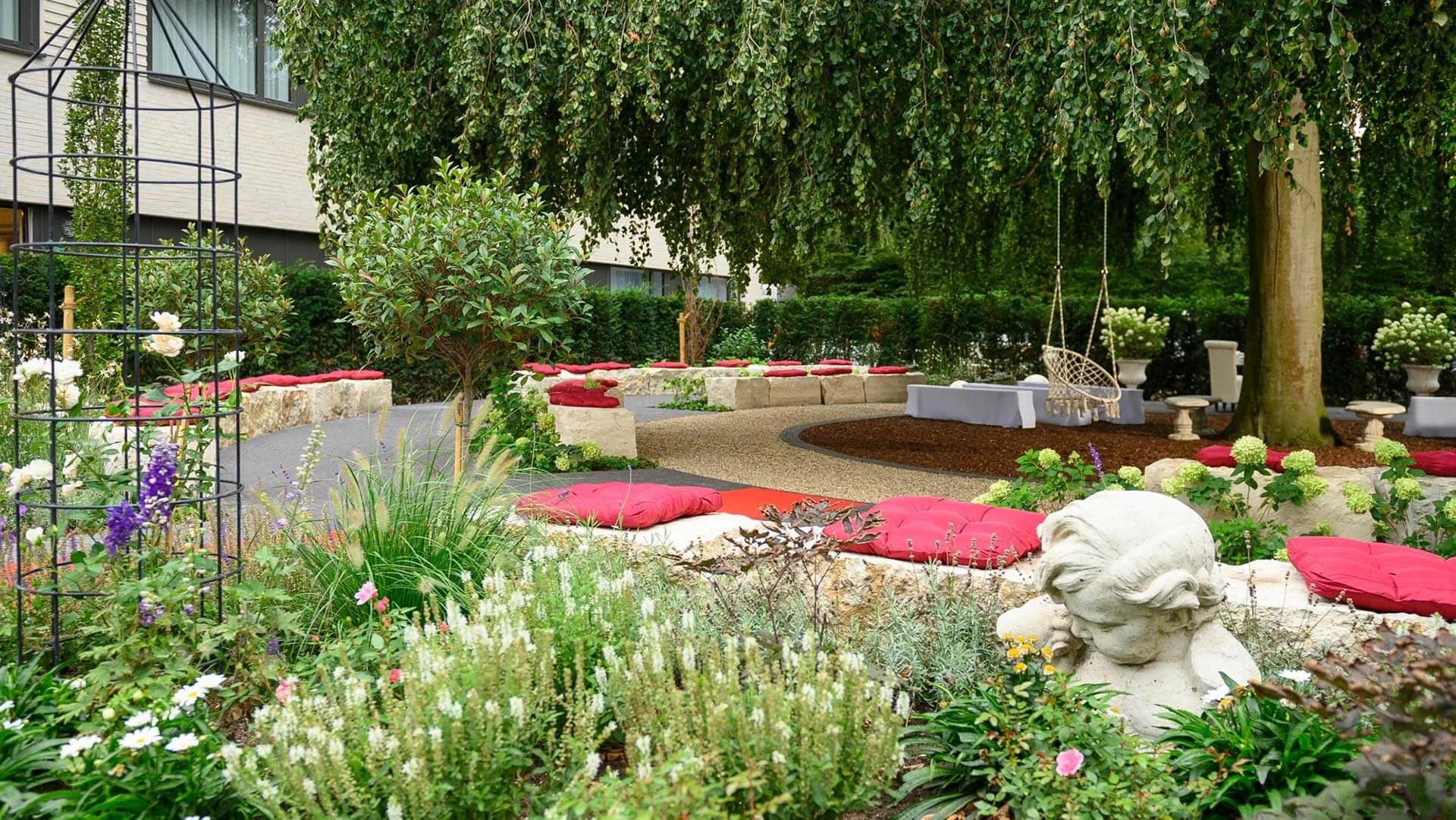 Hotel Residenz Bocholt: Hotelgarten für Veranstaltungen