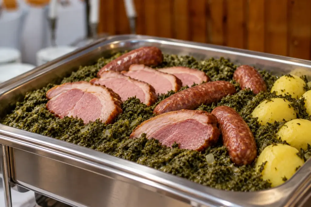 Grünkohl mit Mettwurst und Kassler von Catering Langenhorst